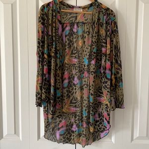 Oscar de la Renta shirt/swim cover up